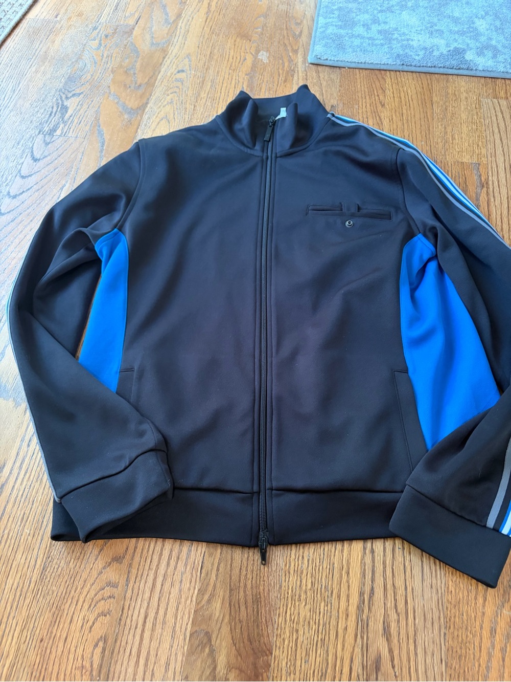 Juicy Couture Black Jacket with Blue Panels